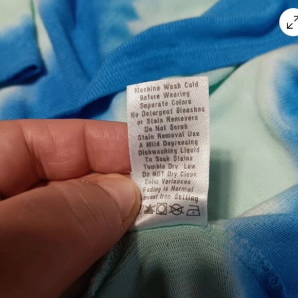 Fresh Produce Womens Med/LG Blouse Long Sleeve Flowy High Low Hem Top D24 - Picture 9 of 12